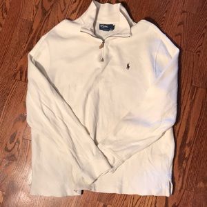 Men’s Polo Cream Zip Up